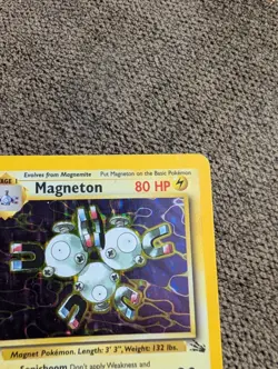Magneton 11/62 Fossil 1st Edition Rare Pokemon Holo - Image 2