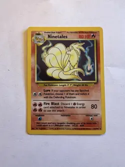 1999 Pokemon Base Set Ninetales #12/102 Holo - Image 1
