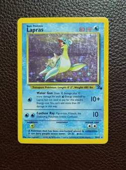Pokemon TCG Lapras 10/62 Holo WOTC: Fossil - Image 1