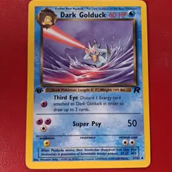 Dark Golduck 37/82 Team Rocket Regular First Edition Pokemon Card LP - Image 1