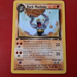 Dark Machoke 40/82 Team Rocket Regular First Edition Pokemon Card LP - Image 1