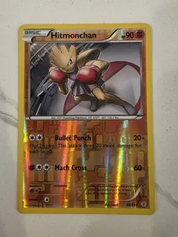 Pokemon Card - Hitmonchan Reverse Holo 48/111 FFI Furious Fists LP/NM - Image 1