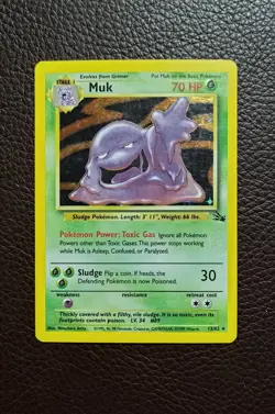 Pokemon TCG Muk 13/62 Holo WOTC: Fossil - Image 1