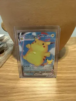 Pokemon Surfing Pikachu VMAX Holo Card SWSH Celebrations 008/025 - Image 1