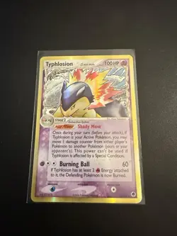 Pokemon Typhlosion EX Delta Species Holo Card 12/101 2006 Pokemon mp/hp - Image 3