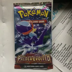 Pokemon Paldea Evolved Booster Packs Sealed, New three packs - Image 1