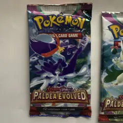 Pokemon Paldea Evolved Booster Packs Sealed, New three packs - Image 3
