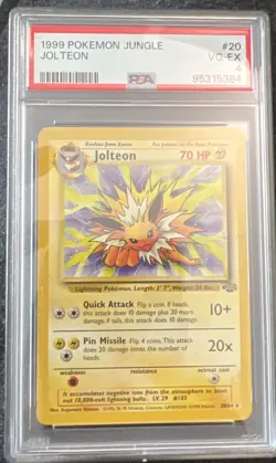 1999 Pokemon Jungle Jolteon #20/64 PSA 4 - Image 1