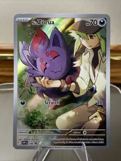🔥 N's Zorua #189 Black Star Promo NM/M | Scarlet & Violet - 2025 Pokemon Card - Image 1