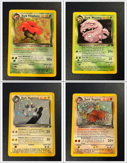 Pokemon Team Rocket Set Unlimited Holo Rare LP-MP Lot (4x) - Image 1
