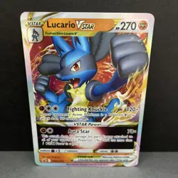 Pokemon Lucario VSTAR SWSH214 Promo Holo Card English - Image 1