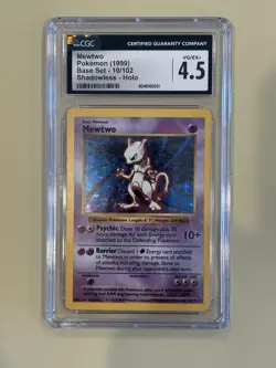 Pokemon Mewtwo Shadowless Base Set - 1999 CGC 4.5 VG/EX+ - Image 1