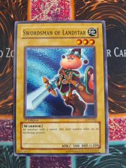 Yu-Gi-Oh! TCG Swordsman of Landstar SDJ-002 Common 1st Edition Near Mint - Image 1