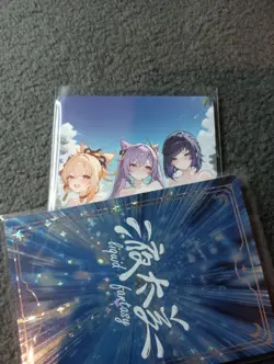 Genshin impact Liquid fantasy SZ20 Goddess Story WAIFU ANIME CARD - Image 1