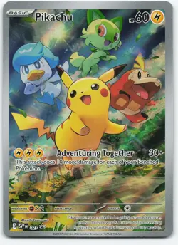 Pikachu 027 Promo Holo SV: Scarlet & Violet Promo Cards NM Pokemon - Image 1