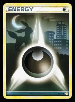 Darkness Energy Umbreon 121/123 Non-Holo HeartGold SoulSilver Pokemon Card - Image 1