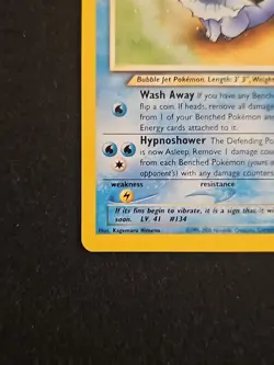 Pokemon TCG Light Vaporeon Neo Destiny Card 52/105 Unlimited Uncommon, LP - Image 5