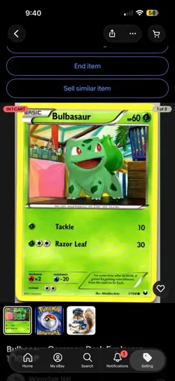 Pokemon TCG Bulbasaur 6 Card Bundle Deal - Image 3