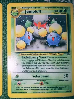 POKEMON TCG JUMPLUFF NEO REVELATION HOLO CARD RARE #9/64 EXCELLENT UNGRADED - Image 1