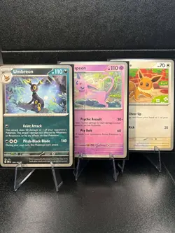 Umbreon 130/197 + Espeon 086/197 + Eevee 166/197 Obsidian Flames - Pokemon Card - Image 1