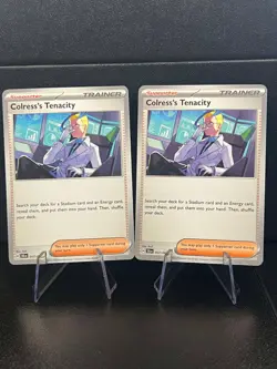 2x Colress's Tenacity 057/064 -Shrouded Fable Uncommon Trainer Pokemon Card -NM - Image 1