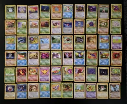 Pokemon 60 Card Lot Team Rocket Jungle Fossil No Duplicates NM - LP WOTC Vintage - Image 1