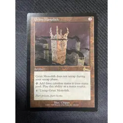 MTG Magic: The Gathering Grim Monolith Urza's Legacy Artifact - Image 1