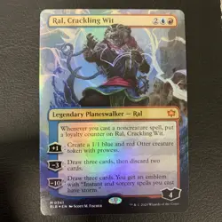 Ral, Crackling Wit (Borderless) Bloomburrow FOIL - Image 1