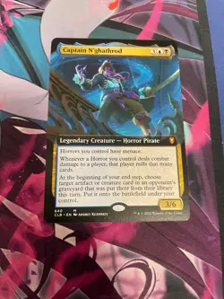 MTG - CAPTAIN N'GHATHROD - MYTHIC - NM - CLB - EXTENDED ART - Image 1