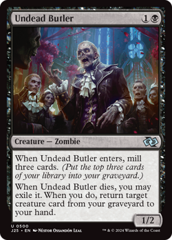Undead Butler 500 | Near Mint | J25 Foundations Jumpstart Magic MTG - Image 1