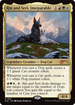 Rin and Seri, Inseparable #1910 | NM Near Mint | SLD Secret Lair Drop Magic MTG - Image 1