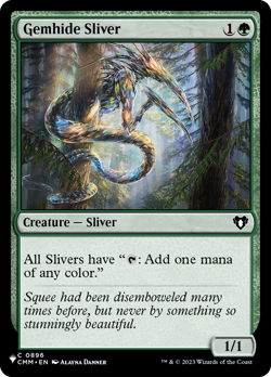 Gemhide Sliver (CMM) #896 | Near Mint | The List Magic MTG - Image 1