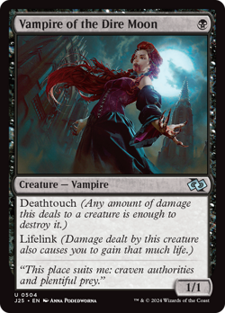 Vampire of the Dire Moon 504 | Near Mint | J25 Foundations Jumpstart Magic MTG - Image 1