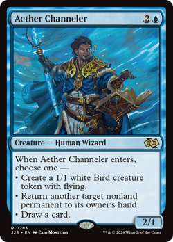 Aether Channeler 283 | Near Mint | J25 Foundations Jumpstart Magic MTG - Image 1