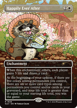 Happily Ever After (Rainbow FOIL) #1828 | NM FOIL | SLD Secret Lair Magic MTG - Image 1