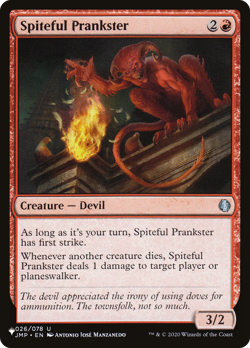 Spiteful Prankster 26 | Near Mint | The List Magic MTG - Image 1