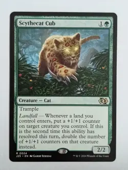 Scythecat Cub 24 | Near Mint | J25 Foundations Jumpstart Magic MTG - Image 1