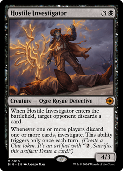 Hostile Investigator 10 | NM Near Mint | BIG The Big Score Magic MTG - Image 1