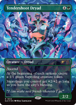 Tendershoot Dryad (Double Rainbow FOIL) #1902 NM Near Mint FOIL SLD Magic MTG - Image 1
