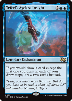 Teferi's Ageless Insight 371 | Near Mint | J25 Foundations Jumpstart Magic MTG - Image 1