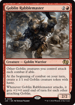 Goblin Rabblemaster 558 | Near Mint | J25 Foundations Jumpstart Magic MTG - Image 1