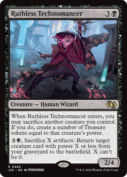 Ruthless Technomancer 484 | Near Mint | J25 Foundations Jumpstart Magic MTG - Image 1