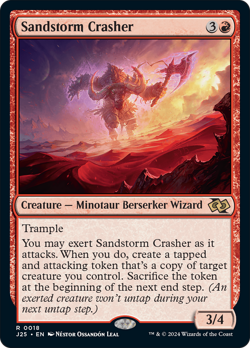 Sandstorm Crasher 18 | Near Mint | J25 Foundations Jumpstart Magic MTG - Image 1