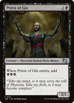 Priest of Gix 121 | Near Mint | J25 Foundations Jumpstart Magic MTG - Image 1