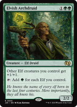 Elvish Archdruid 655 | Near Mint | J25 Foundations Jumpstart Magic MTG - Image 1