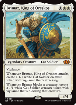 Brimaz, King of Oreskos (ANIME) 58 Near Mint J25 Foundations Jumpstart Magic MTG - Image 1