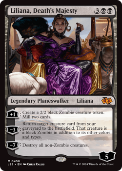 Liliana, Death's Majesty 458 | Near Mint | J25 Foundations Jumpstart Magic MTG - Image 1