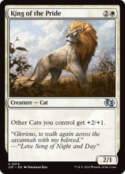 King of the Pride 214 | Near Mint | J25 Foundations Jumpstart Magic MTG - Image 1