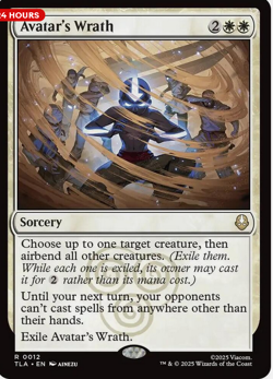 Avatar's Wrath Avatar: The Last Airbender Rare NM Magic: The Gathering 12 Foil - Image 1
