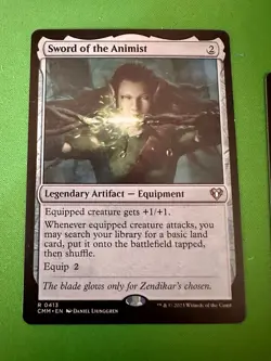 Sword of the Animist 413 Regular - MTG CMM - M/NM Unplayed FAST2SHIP!! - Image 1